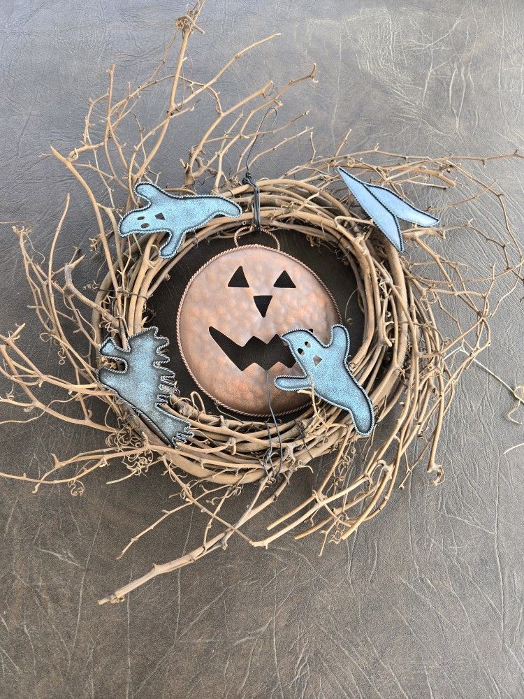 Scary Door Wreath