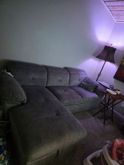 Sectional Couch with Pull up/Pop Out and Storage
