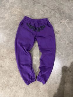 PURPLE SP5DER  SWEATPANTS  + RECEIPT