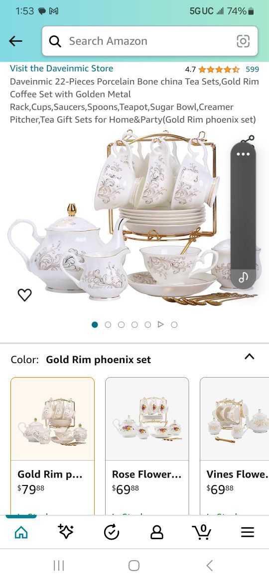 Daveinmic Porcelain Tea Set