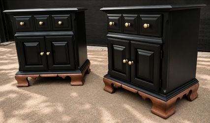 Ethan Allen Nightstands/ Side Tables- Solid Maple Wood