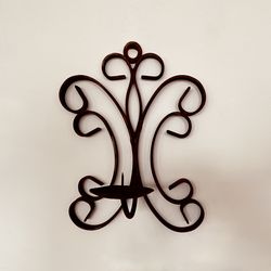 Wrought Iron Candle Holders - Set of 2