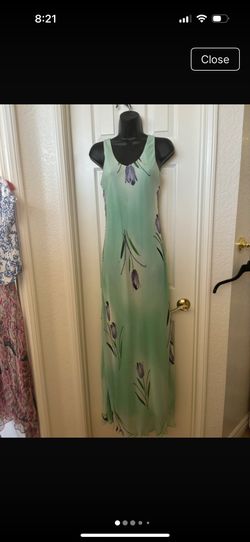 Silk evening gown