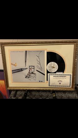 Paul McCartney Autographed Album Framed With COA