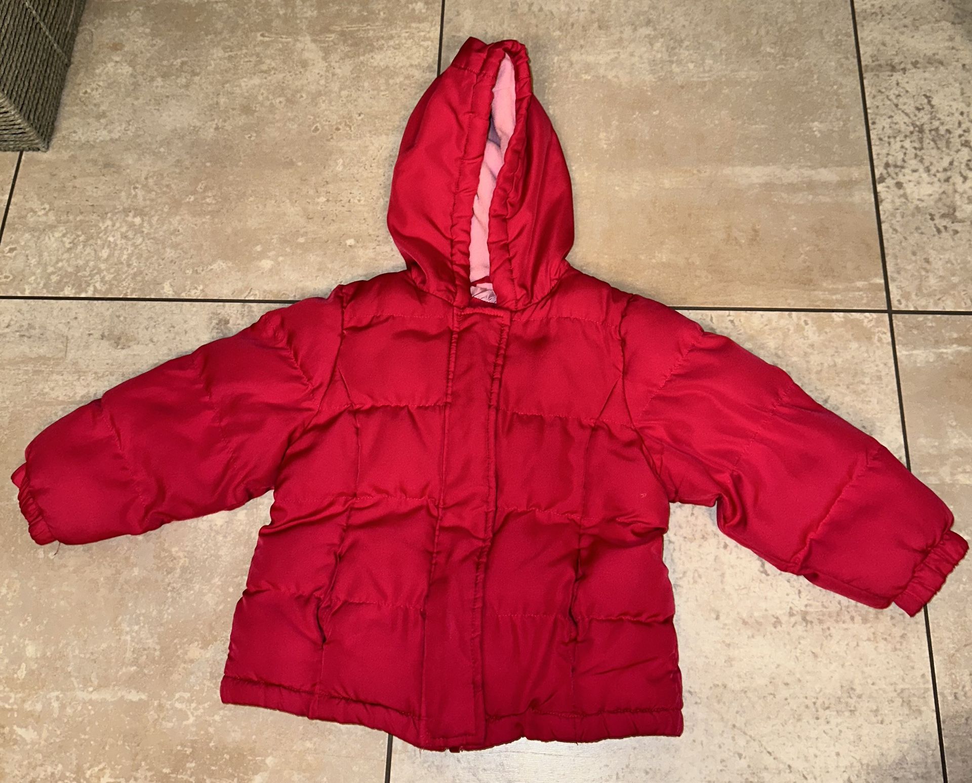 2T Pink Puffer Jacket