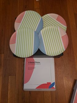Poketo Bamboo Salad Plates Set of 4