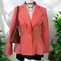 Size Large Pink Suit Jacket