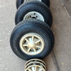 Golf Cart Tires/Rims/Hubcaps Complete Set 