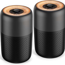 2 Pack  Air Purifiers for Bedroom,H13 HEPA Filters,Fragrance for Better Sleep,Portable Air Purifier with Nightlight Speed Control,For Home Living Room