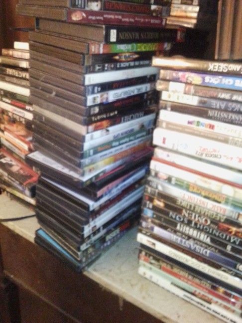 Over 500 DVDs Half In Cases Other Half No Cases