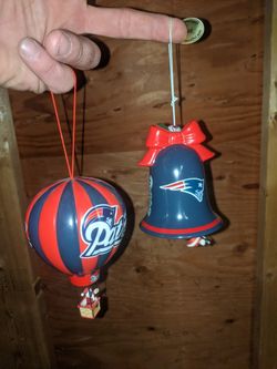 New England Patriots Christmas ornaments