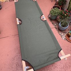 Wooden Camp Cots (Set of 2)