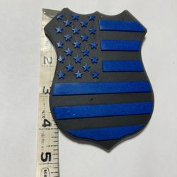 Back The Blue Police Badge