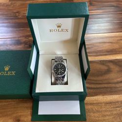 Black on Grey Rolex Datejust