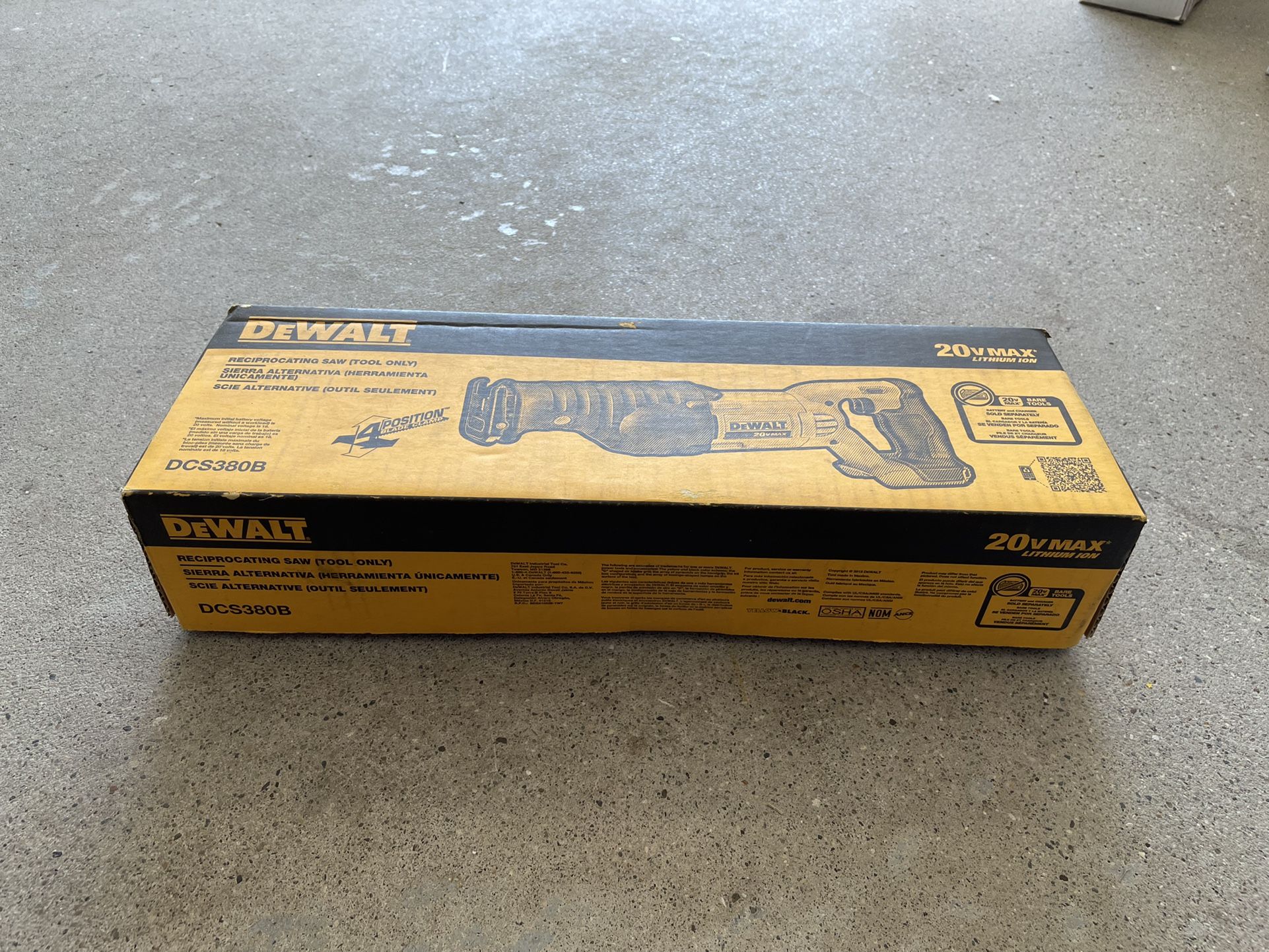 DEWALT 20-Vilt MAX Cordless Reciprocating Saw DCS380B