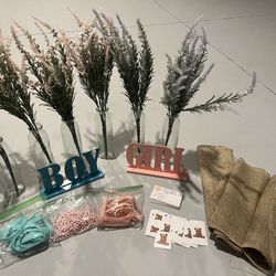 Gender Reveal Party Deco Items Boy Or Girl ! Almost for free