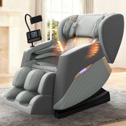 Massage Chair Full Body, Zero Gravity Massage Chair with 16 Fix Rollers, Auto Massage Program, Foot and Calf Massage, Recliner Chair with Heating, Tou