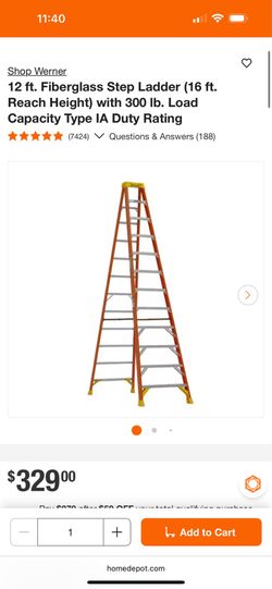 12 ft Werner ladder barely used
