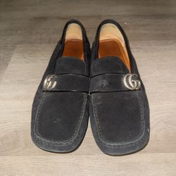 Gucci Black Suede loafers 10.5
