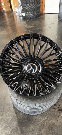 22s staggered wheels tires new Mercedes staggered 5x120 5/112