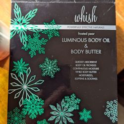 Whish Frosted Pear Body Oil And Body Butter 
