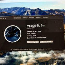 Apple MacBook Air 2020 13" M1 256GB 