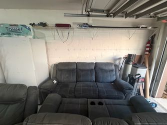 Reclining sofa, love seat, chair 3pc set