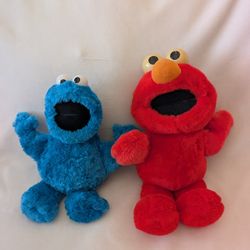 Tickle Me Elmo Cookie Monster Plushie 