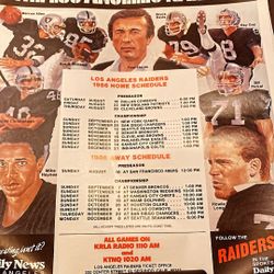 1986 Raiders Posters