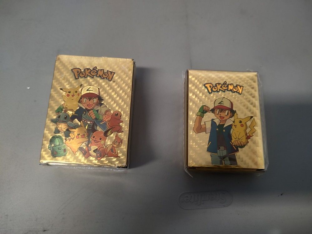 Pokemon Gold Card Boxes