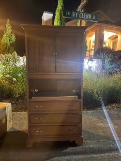 Armoire Desk Shelf - Tv/Entertainment Stand