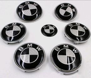 Bmw carbon fiber badges