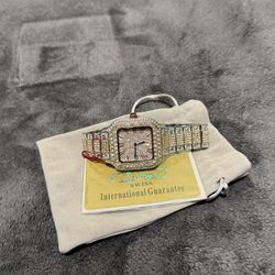 Moissanite Bussdown Watch Read Description Below 