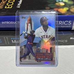 Yordan Alvarez Home field advantage baseball card