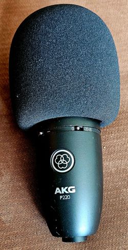 AKG P220 Condenser Microphone with Foam Windscreen
