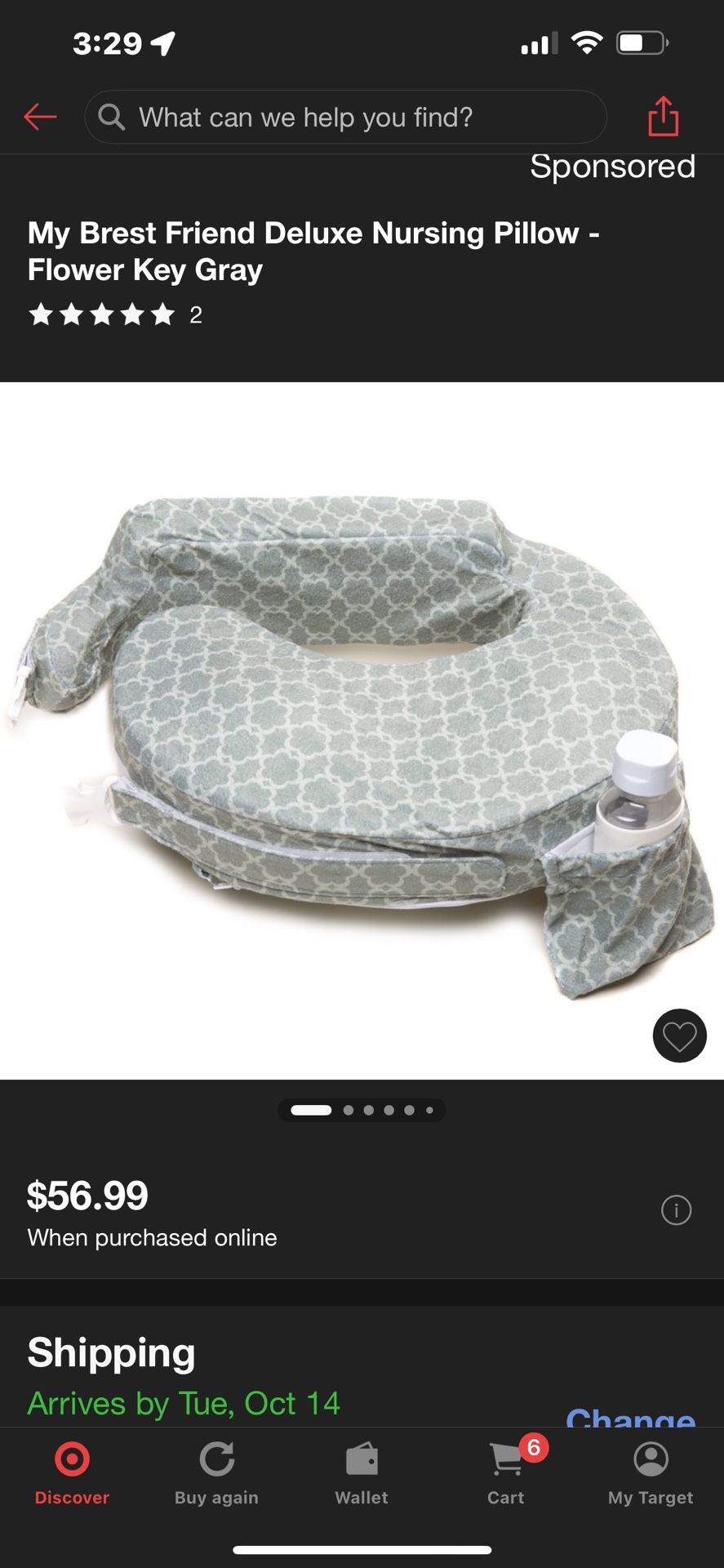my Brest friend deluxe nursing pillow new