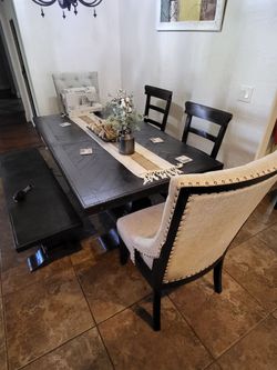 Ashley furniture Wooden dining table set