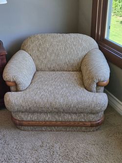 Very comfortable overstuffed chair.