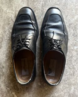 Mezlan Mens 9.5 M Black Leather Palmetto Oxford Luxury Dress Shoes