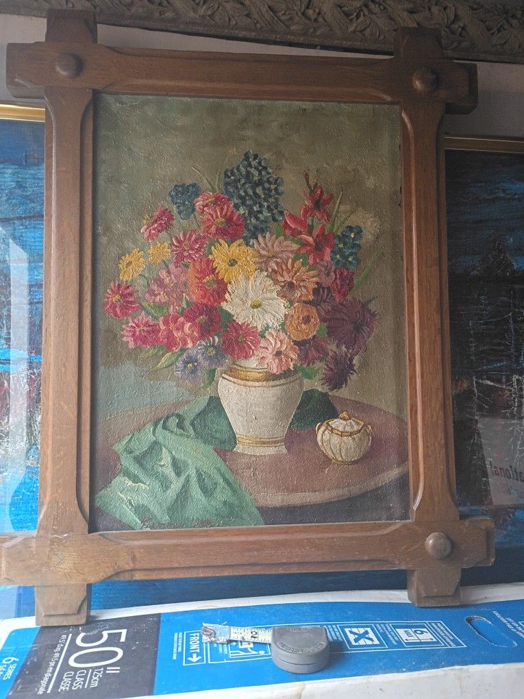 Still Life Assorted Flowers In Vase