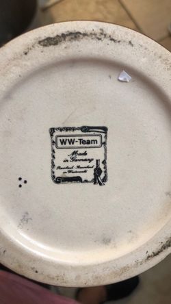 WW-Team German Stoneware Pottery Piece