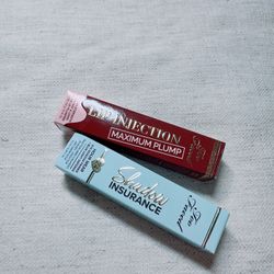 Too faced shadow insurance primer/lip injections plump bundle /NWB