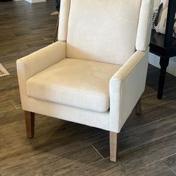 Brand New Beige Modern Wingback Chair 