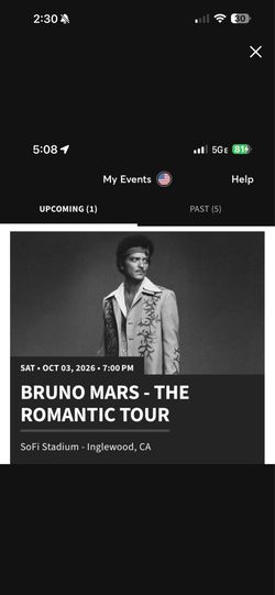 Bruno Mars 10/3