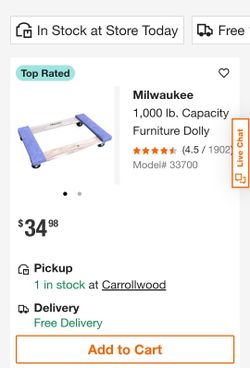 Milwaukee Flat Dollies