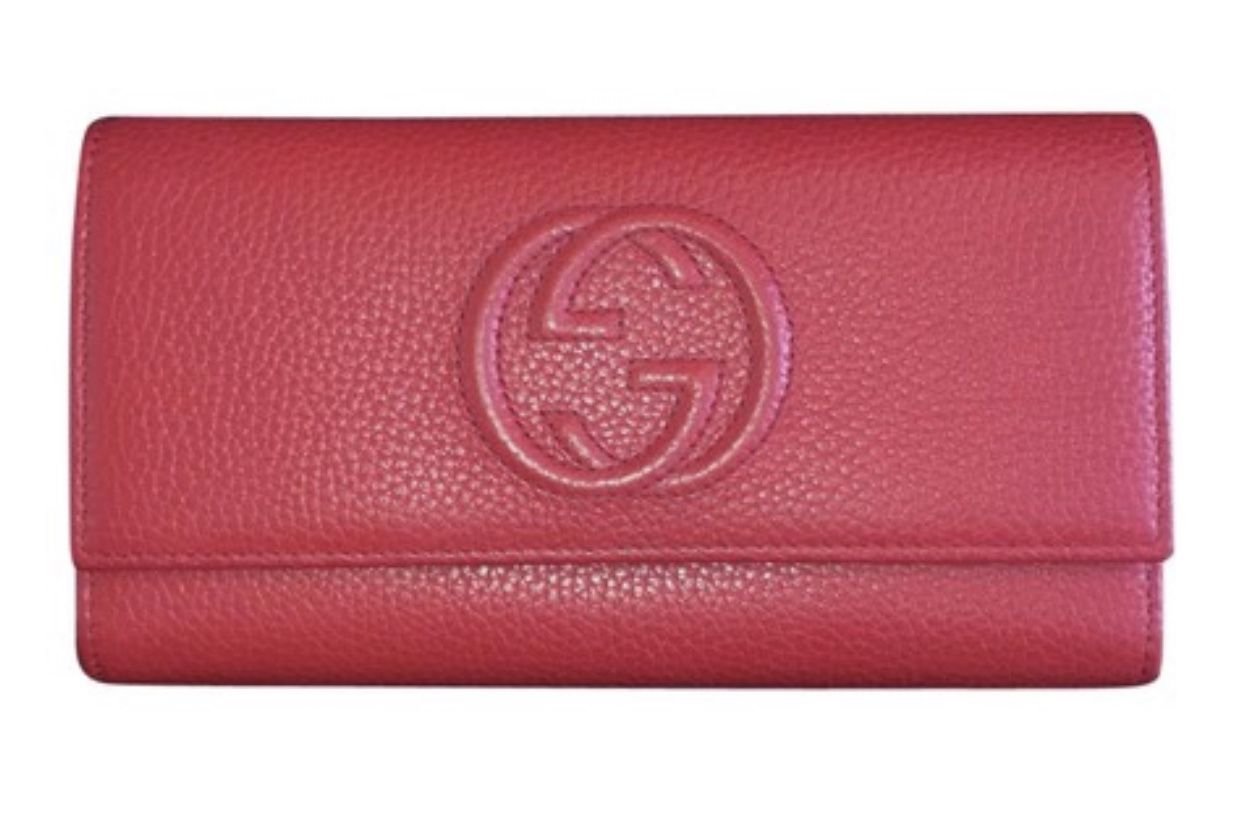 Gucci red soho wallet