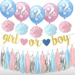 Baby Gender Reveal Decorations Baby Shower Balloon 