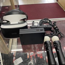Sony Virtual Reality Headset And Accessories 