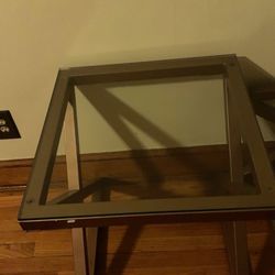 Glass Coffee Table + 2 End Tables 