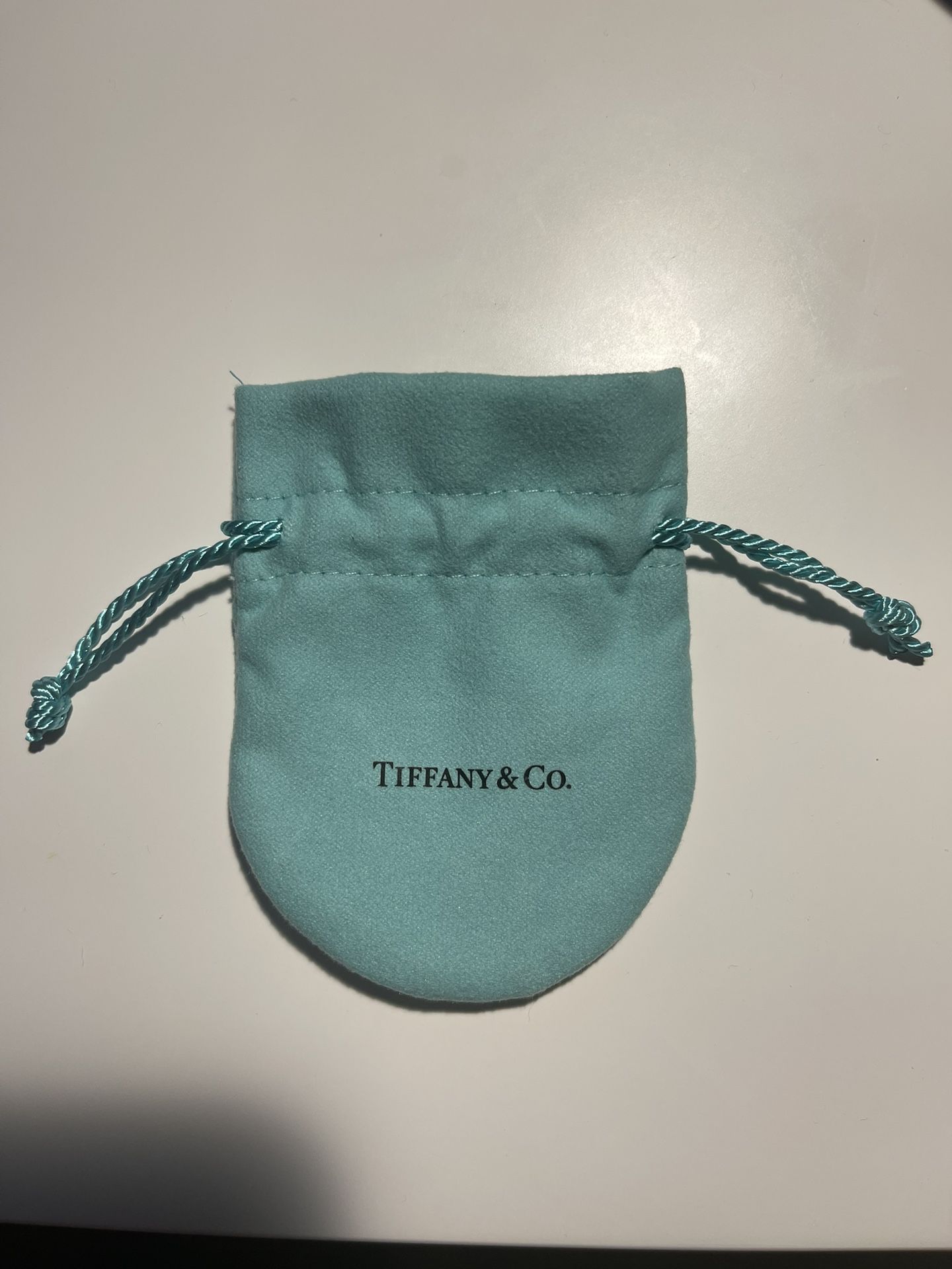 EMPTY Tiffany & Co. Blue Jewelry Pouch Bag 2.75” X 3.5”